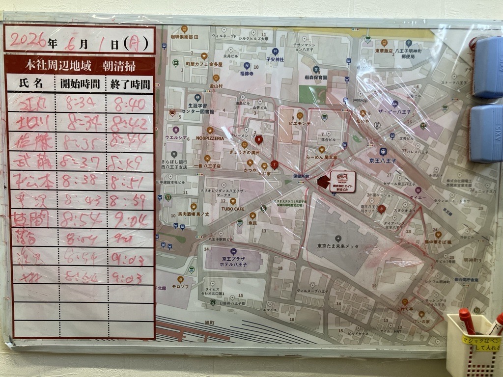 2026年6月1日　朝のボランティア清掃